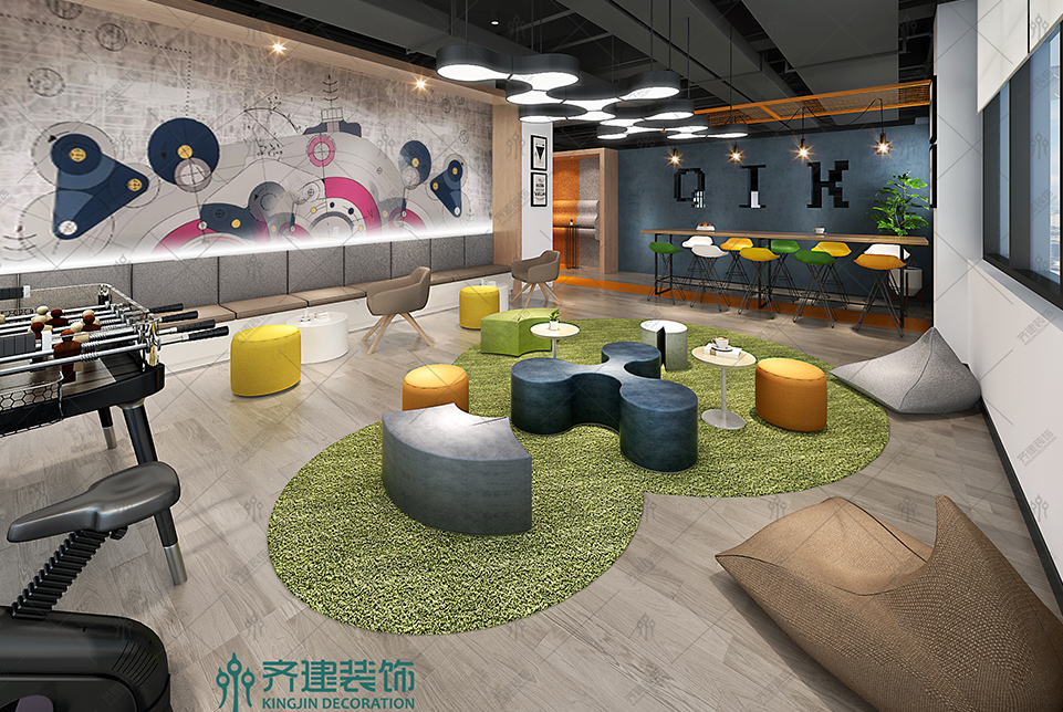 上?？靷}(cāng)智能科技辦公文娛室裝修設(shè)計(jì)效果圖